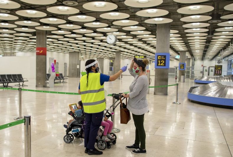 españa, cuarentena, aeropuerto