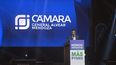 Germán Herrada, durante su discurso en Fiesta Nacional de la Ganadería Germán Herrada, durante su discurso en Fiesta Nacional de la Ganadería