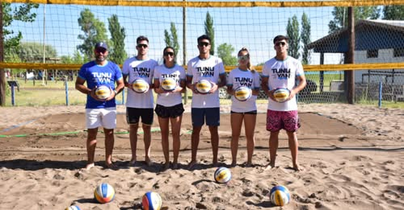 Jugadores de Tunuyán en la preparación para distintas competencias con la albiceleste.