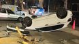 Así quedó el coche que protagonizó el accidente vial en Godoy Cruz. 