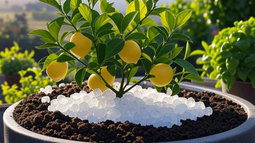 Jardinería: beneficios de colocar hielo en la base de los limoneros