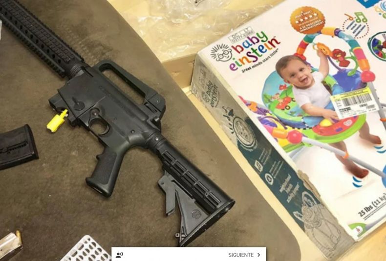 Rifle y juguete