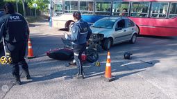 Luján de Cuyo: caos vehicular en Chacras por un choque