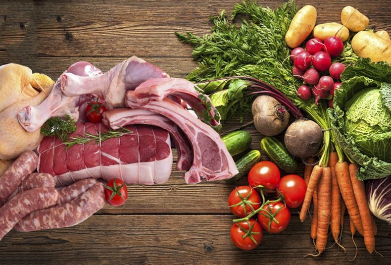 Carnes y verduras