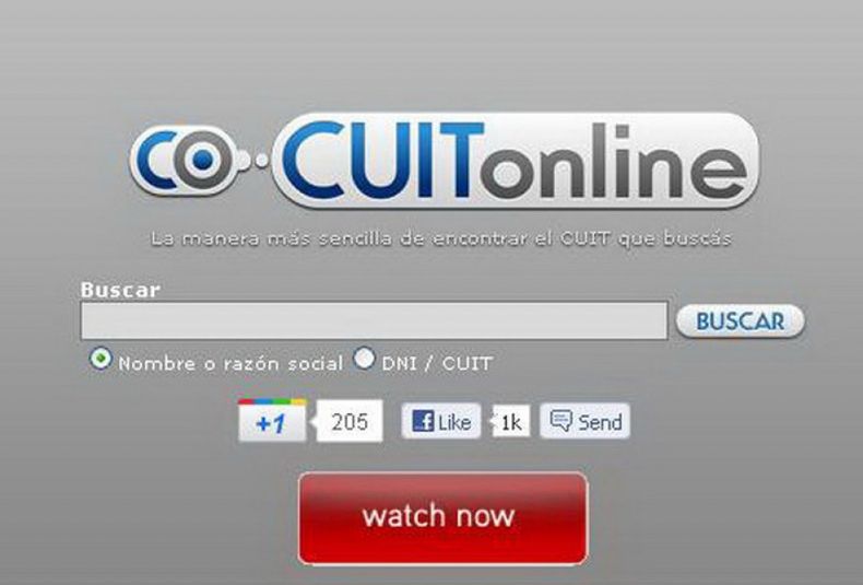 Cuit web sitio