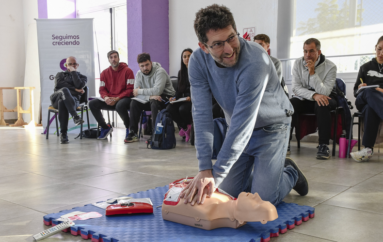 Guaymallén y un nuevo curso de reanimación cardiopulmonar.