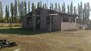 Así quedó la casa tras el incendio&nbsp; 