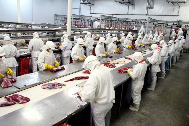 La carne aumentando 1.8 % en septiembre y es uno de los principales componentes del índice de inflación