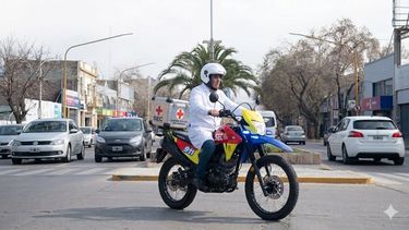 ¿Médicos en moto? El plan de Mendoza para asistir emergencias antes que la ambulancia. Imagen creada con IA ¿Médicos en moto? El plan de Mendoza para asistir emergencias antes que la ambulancia. Imagen creada con IA
