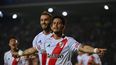 Maxi Meza abrió el marcador en Venezuela. Maxi Meza abrió el marcador en Venezuela.