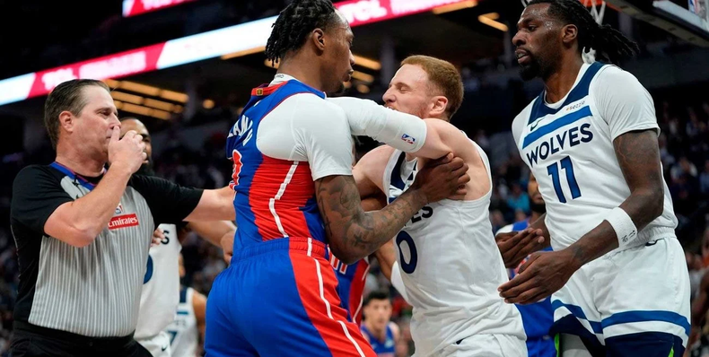 Batalla campal en la NBA.