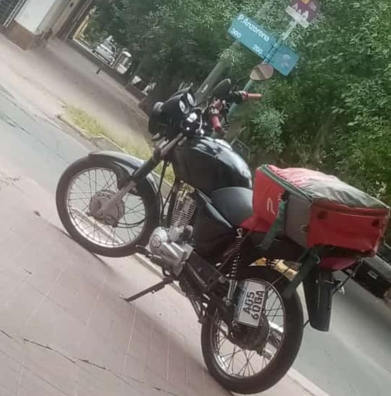 La moto que le robaron al delivery en la Cuarta Oeste de la Ciudad de Mendoza
