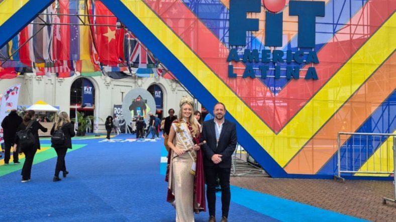 Daniel Von Zedtwitz y Catalina Di Marco en la Feria Internacional de Turismo (FIT).&nbsp;