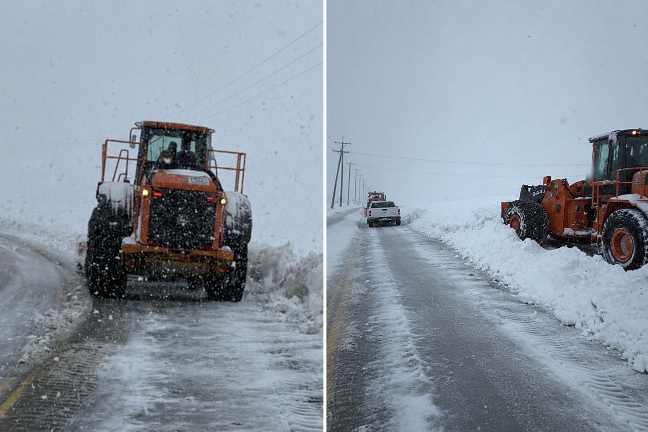 Estado de rutas y tiempo en Mendoza: nevadas en Alta Montaña y situación por departamentos.