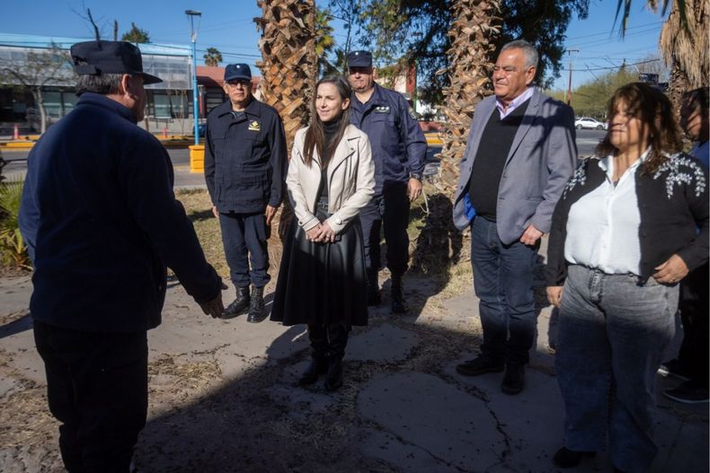 Nuevas obras, tecnología y seguridad: así fue la visita de Rus a Lavalle