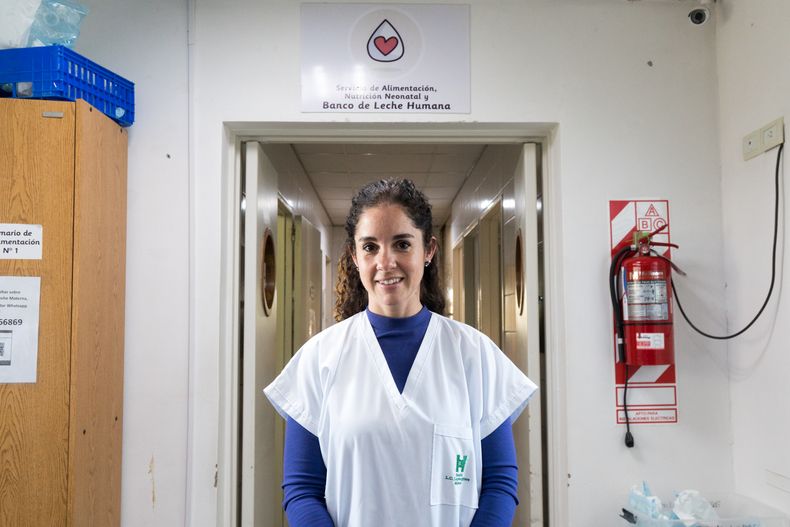 Rocío Fontana, jefa del servicio del Banco de Leche Humana del Hospital Lagomaggiore.