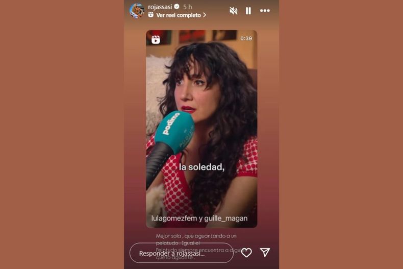 La historia que subió Sabrina Rojas a su Instagram