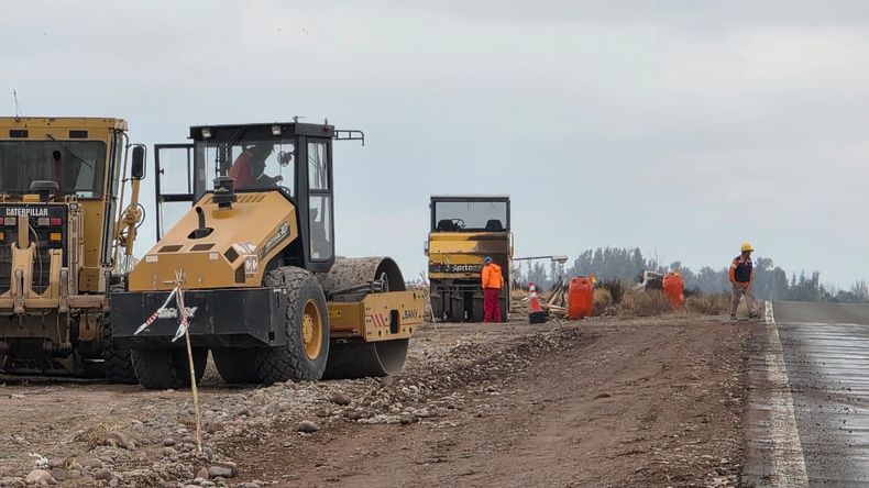 Obras en el Acceso Este.