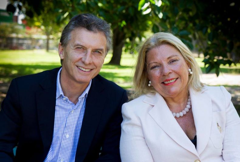 Macri y Carrió.