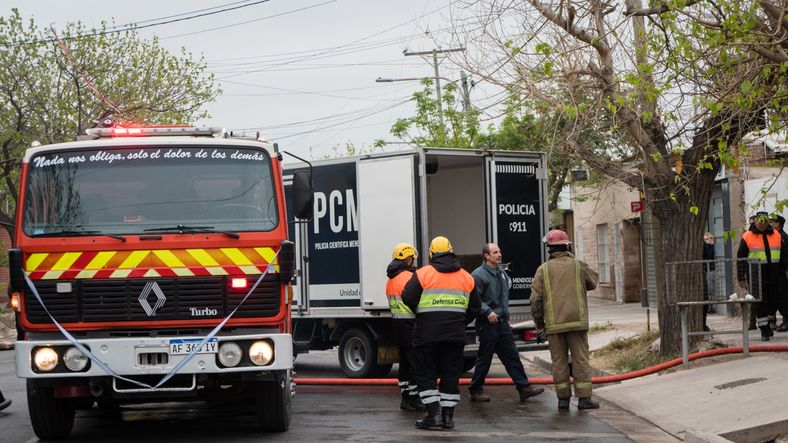 Grave incendio en una casa de Guaymallén. Grave incendio en una casa de Guaymallén.