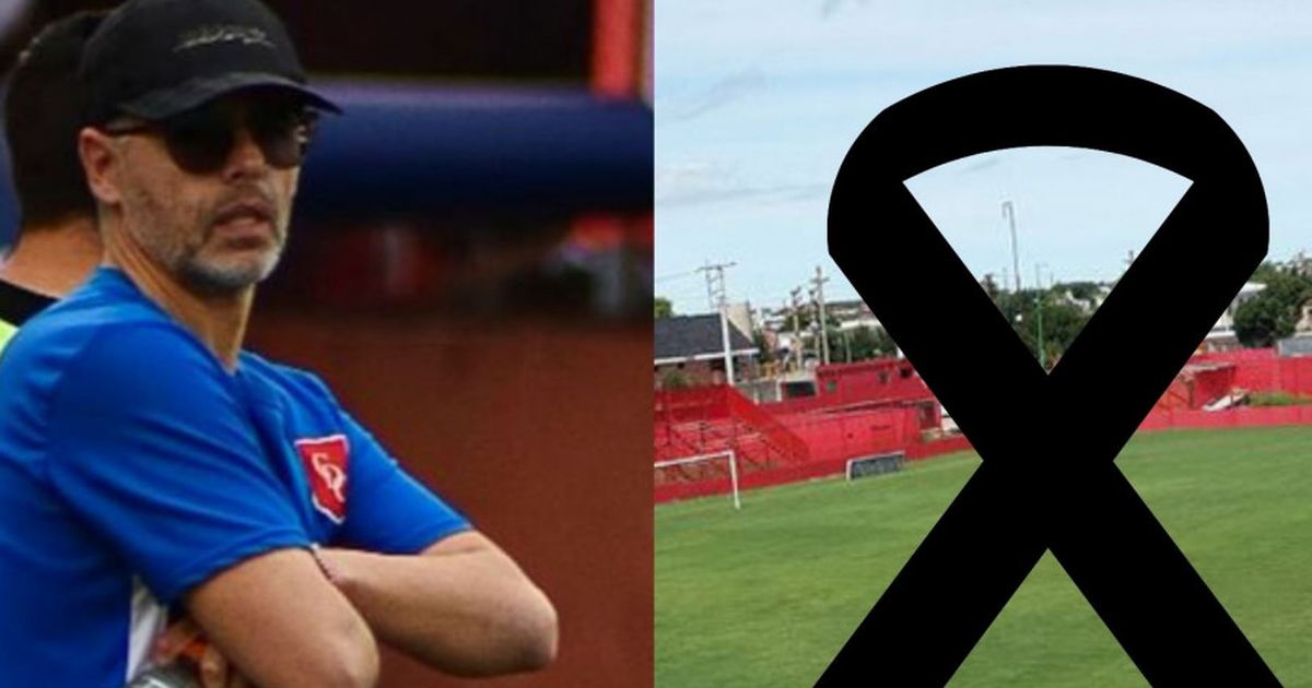 Dolor por la muerte de un entrenador del fútbol argentino