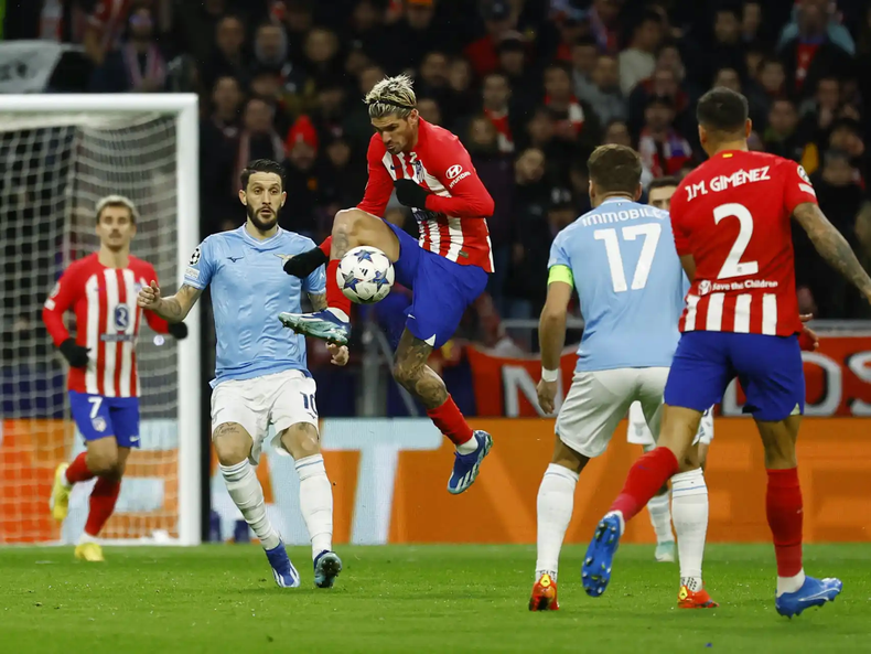 Rodrigo De Paul jugó en el Atlético de Madrid.