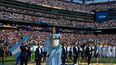 María Becerra interpretó el Himno Nacional Argentino en la final entre Argentina y España