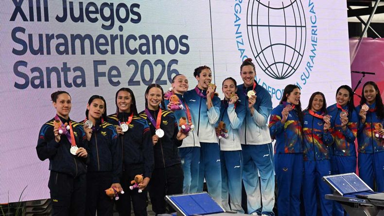 La natación le otorgó 28 medallas a la delegación argentina en los Juegos Suramericanos 2026.