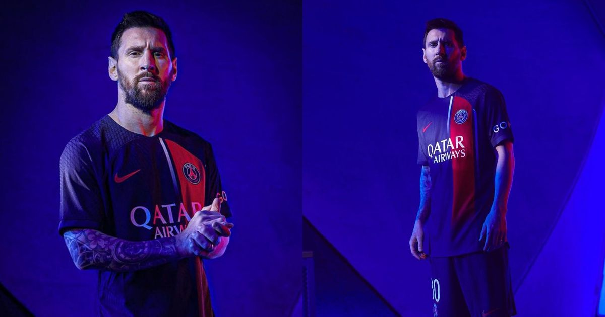 Lionel Messi Fue Uno De Los Modelos De La Nueva Camiseta Del Psg