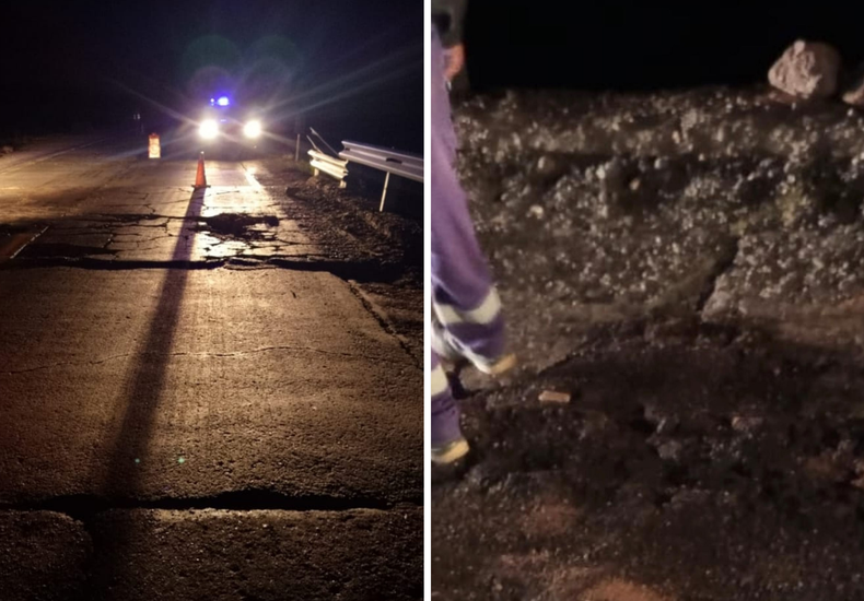 Trabajos de urgencia en la Ruta 7 obligan a circular con precaución rumbo a Chile.