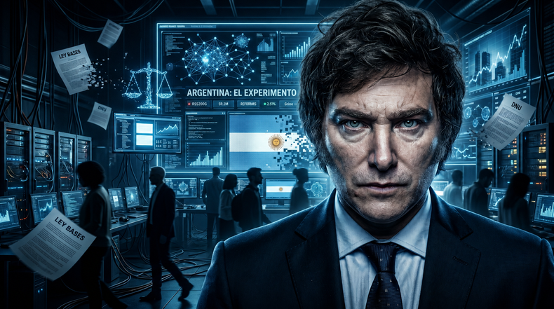 Javier Milei, el agitador de una reforma que solo se puede leer en libros .