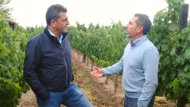 Jorge Difonso junto a Sergio Massa.