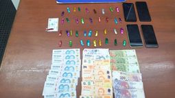 Parte de los estupefacientes incautados en Las Heras.&nbsp;