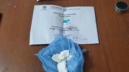 Parte de los estupefacientes incautados en la medida, en el barrio Amanecer de Rivadavia.&nbsp;