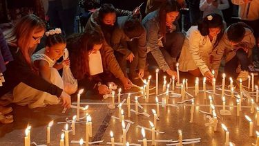 Vigilia Malvinas Malargüe Te Recuerda (Foto gentileza).