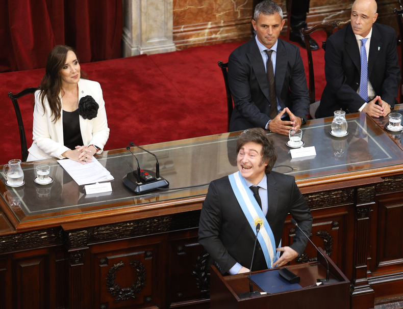 El presidente Javier Milei habló frente a la Asamblea Legislativa en el Congreso de la Nación Argentina. Repasó su gestión y anticipó proyectos.