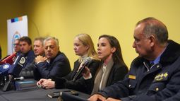 La ministra de Seguridad, María Mercedes Rus, en conferencia de prensa.&nbsp;