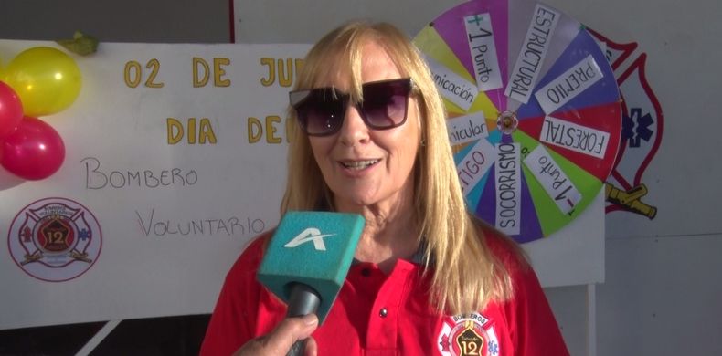 Dolores Sancer, miembro fundador de Bomberos Voluntarios de Tunuyán