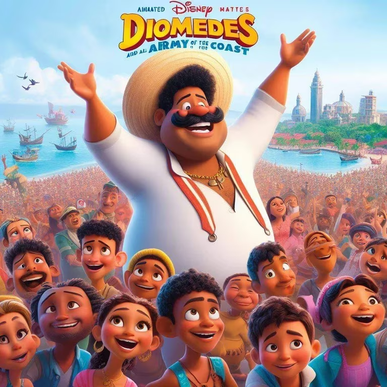 C&oacute;mo crear un p&oacute;ster de pel&iacute;cula al estilo Disney | El n&uacute;mero de hijos de Diomedes D&iacute;az fue tomado para la creaci&oacute;n de una de las im&aacute;genes - cr&eacute;dito redes sociales.