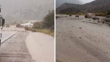 Sitio Andino | Corte ruta 7 - Barro precipitación