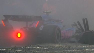 Franco Colapinto chocó en la clasificación en Imola.