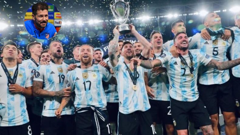 Simeone dice que la selección argentina va a llegar lejos.