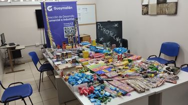 Decomisaron 100 kilos de pirotecnia ilegal en Guaymallén, tras recibir 36 denuncias