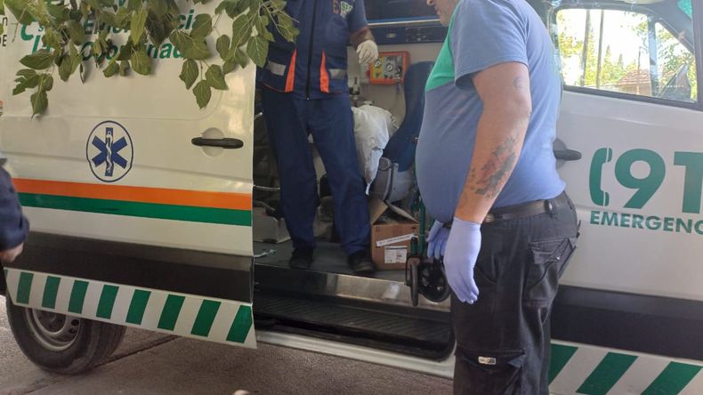 La Polic�a asisti� a una mujer que dio a luz a un beb� en Guaymall�n