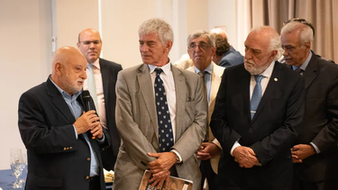 Barra y Cúneo Libarona estuvieron juntos en un encuentro de ex ministros de Justicia.