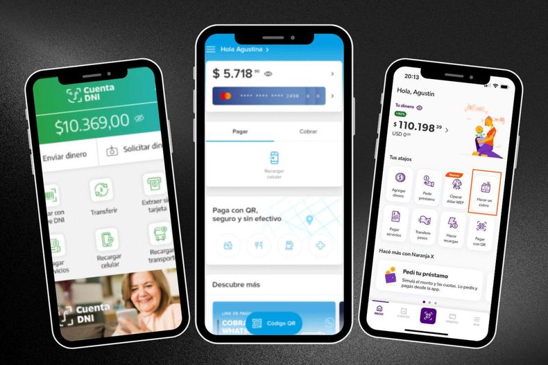 La enorme mayoría de los argentinos opera con más de un banco y billetera virtual. 67% posee más de una opción de uso en sus cartera financiera