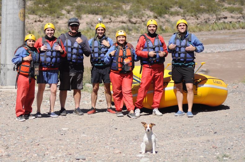 El equipo de Sitio Andino en Río Aventura.