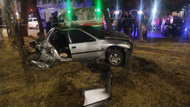 Grave accidente vial en Guaymallén, este martes por la noche.&nbsp;