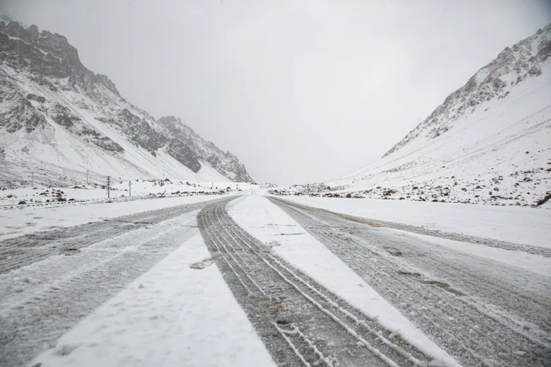 Nieve en Tupungato en pleno octubre.