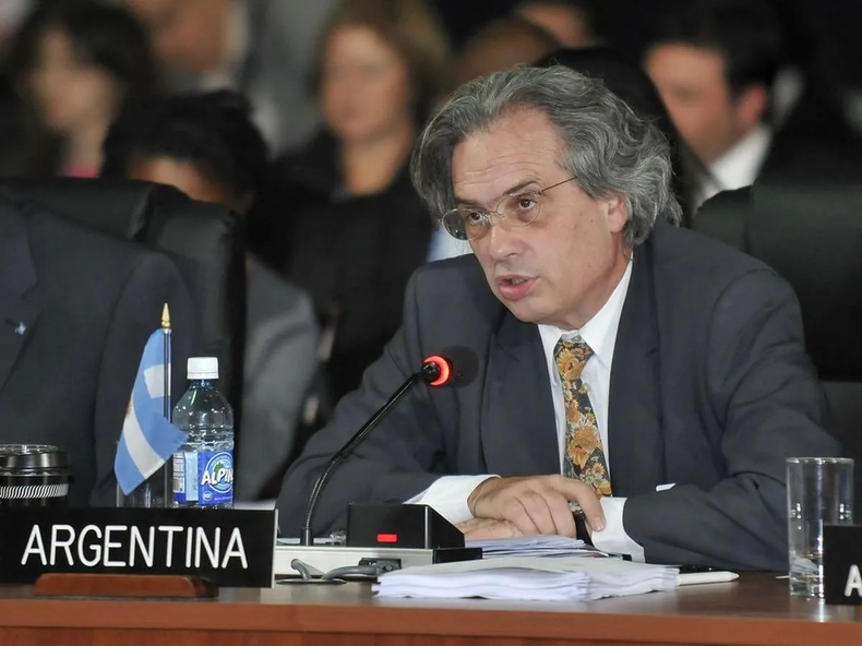 El vicecanciller argentino, Pablo Tettamanti en el reclamo por la soberanía de las Islas Malvinas.